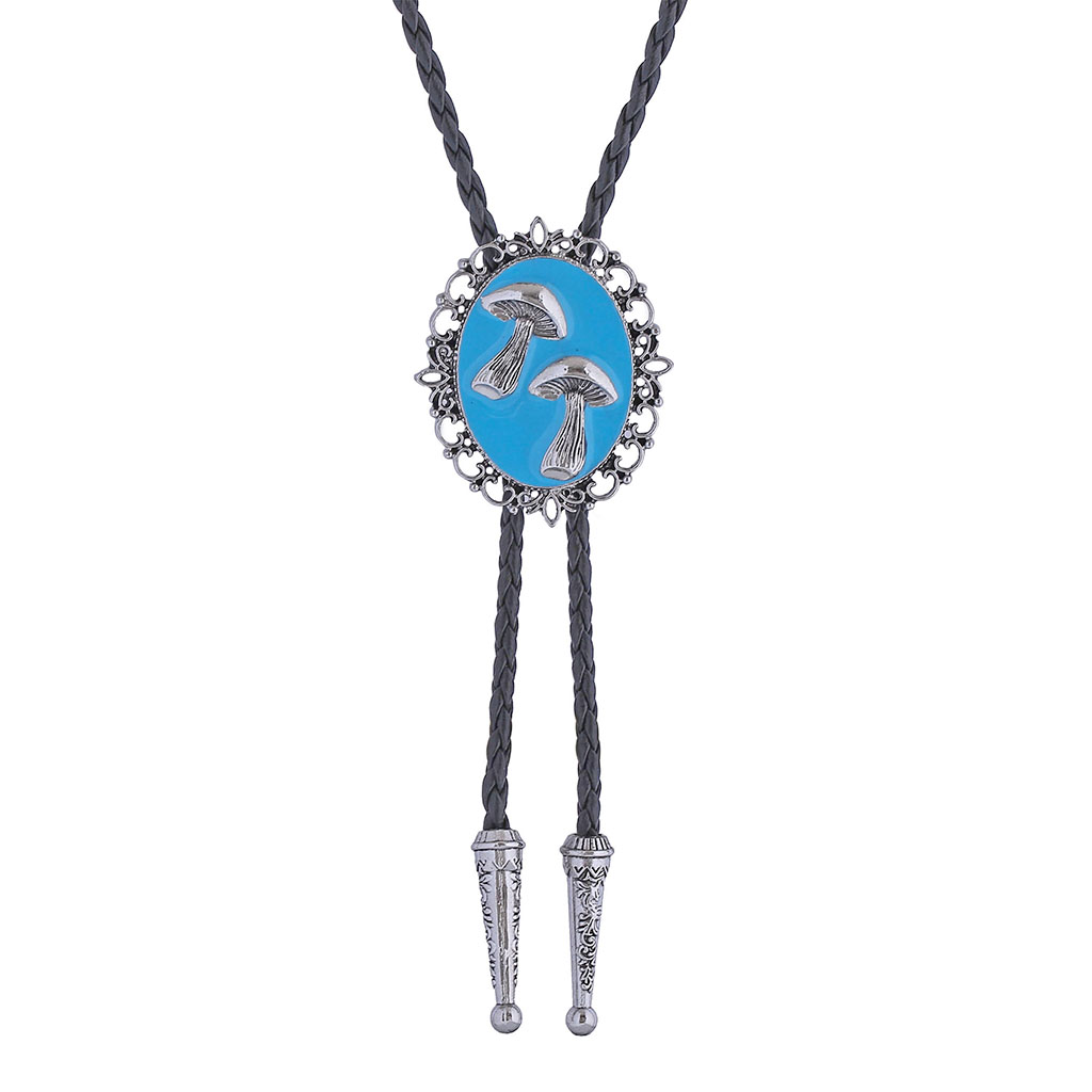 GelConnie Native American Bolo Tie for Men Costume Bolo Tie Natural Stone Bolo Ties for Women Cowboy Western Leather Necktie
