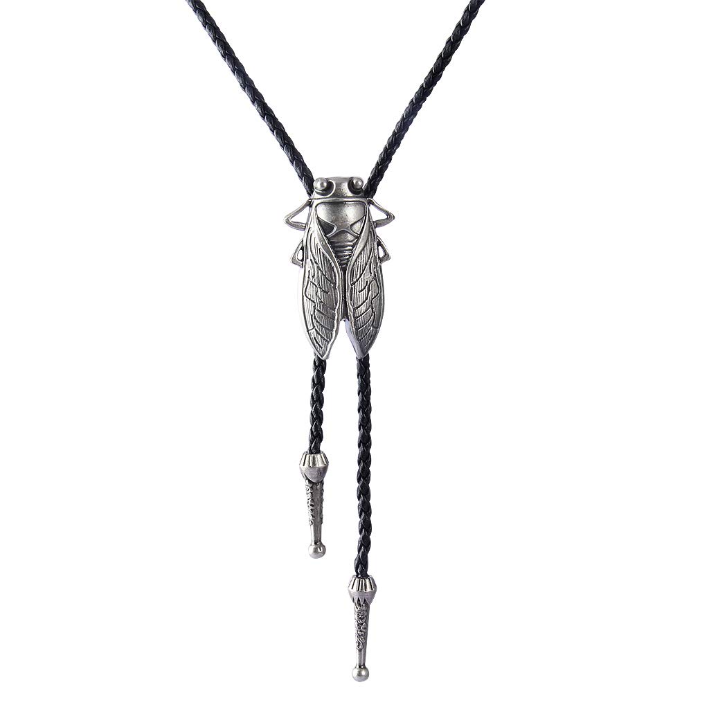 GelConnie Bolo Tie for Men Western Cowboy Neck Tie Bolero Tie Vintage Silver Womens Bolo Tie Native Cowgirl Womens Bolo Tie Necklace Vincent Vega Tie